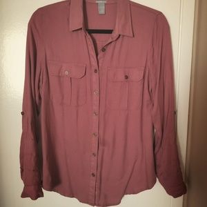 Charlotte Russe Dark Pink Shirt